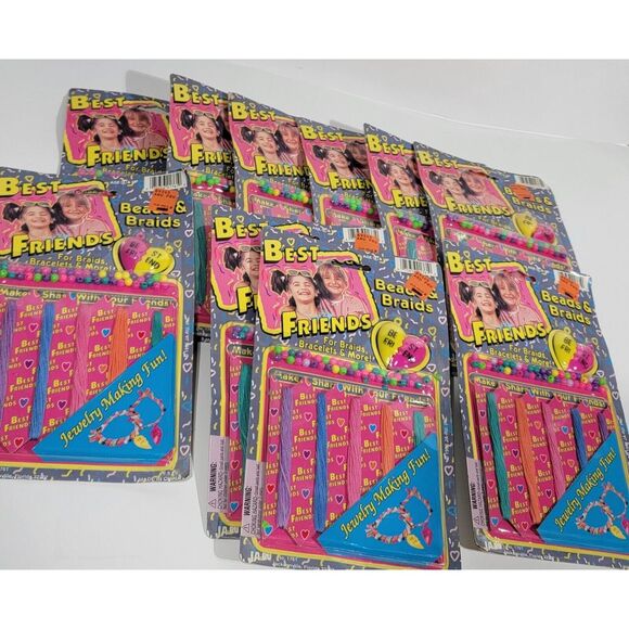 10 Vintage JA-RU Beads & Braids Best Friends Jewelry Making Fun 1995 # 1761 - Picture 8 of 8
